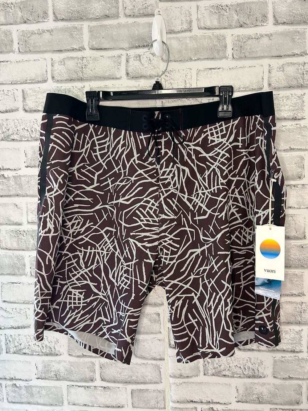 Vuori Taylor Knox Collection Men's Abstract Print Performance Board Shorts